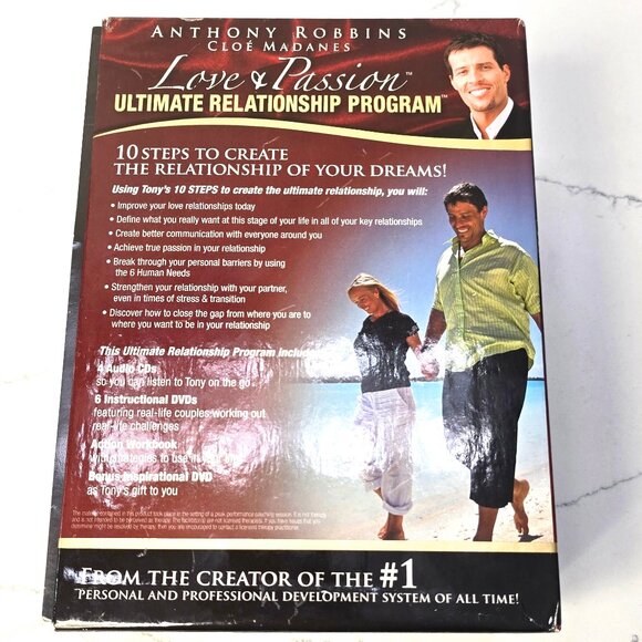 Tony Robbins Love & Passion Relationship Program CD/DVD - Picture 2 of 4